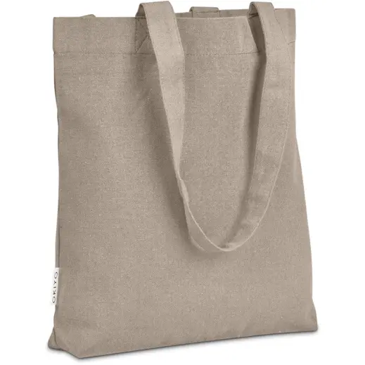 Okiyo Kyanbasu Recycled Canvas Shopper Stone Close Up
